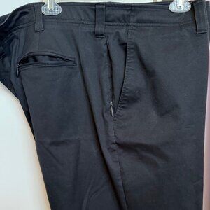 Oak Hill Straight Front Tech Pants - Anthracite Black - Size 50 waist 30 Inseam